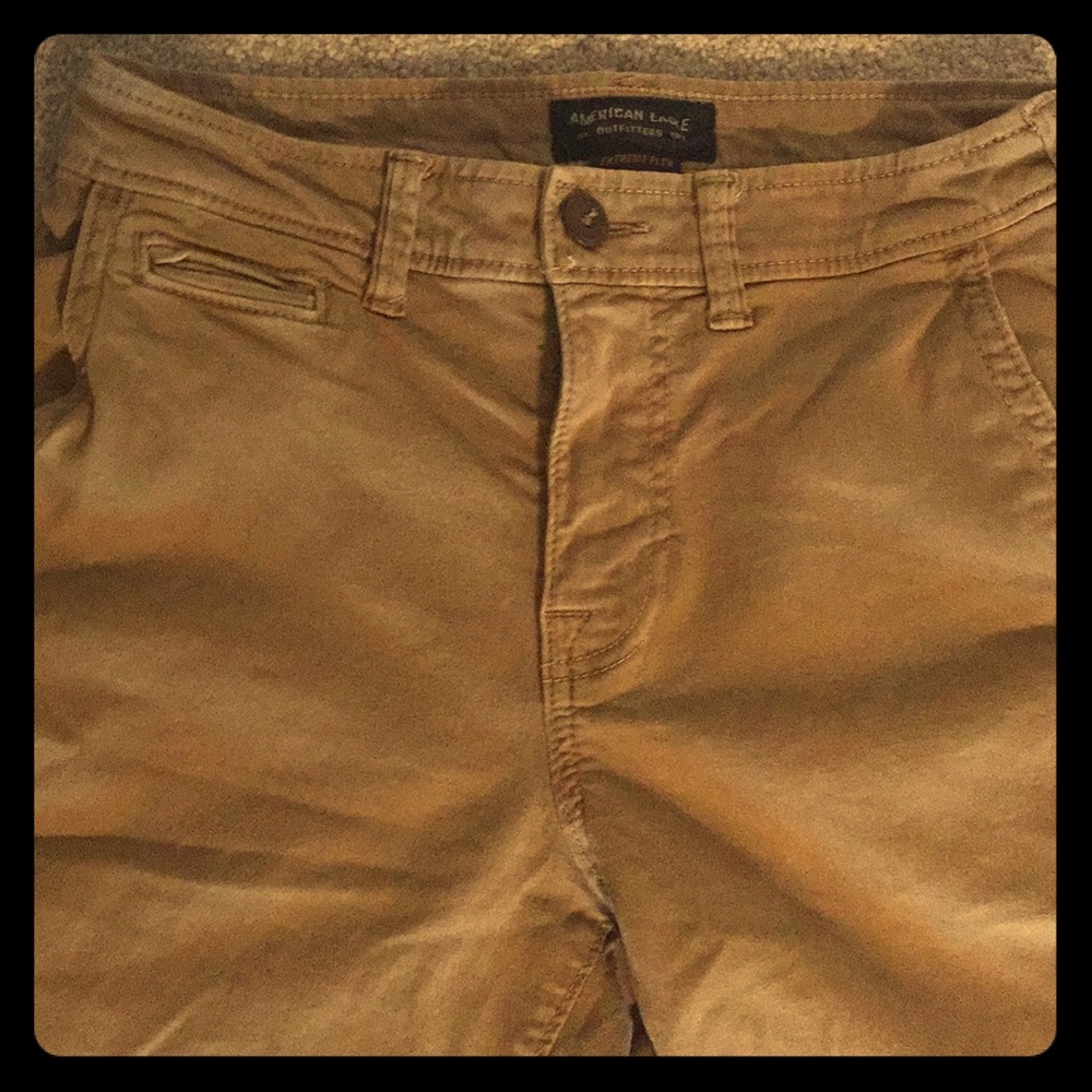American Eagle Flex Classic Shorts, Size 26, Khaki